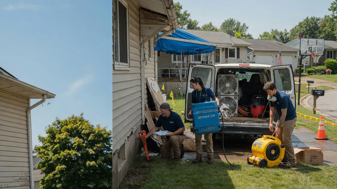 Ceiling Leak Cleanup in Aurora, MO near me