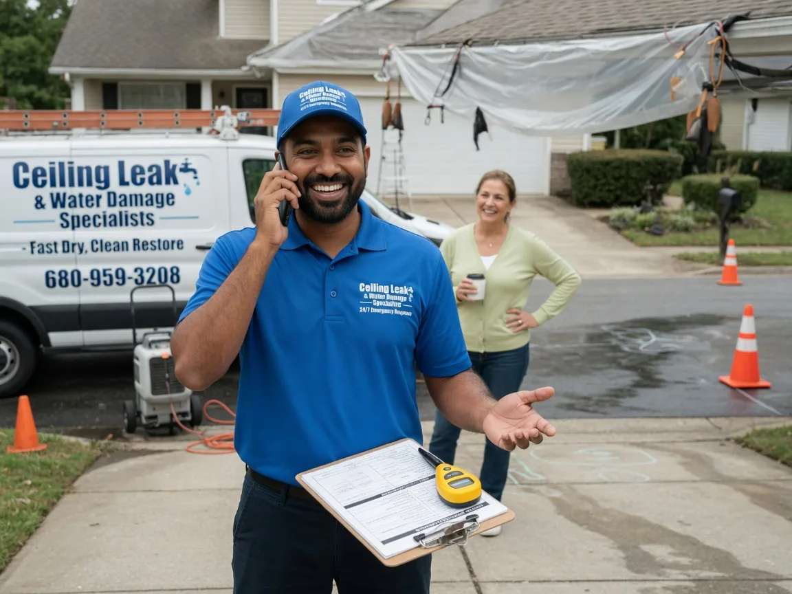 Ceiling Leak Cleanup Aurora, MO FAQs